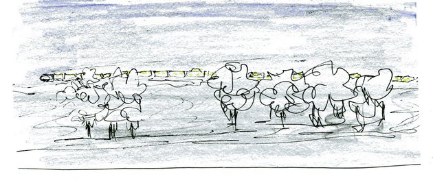 SMS68 #2 Canadian train behing trees